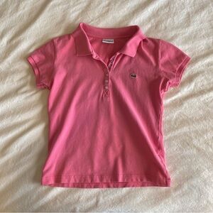 Lacoste Pink Polo Shirt